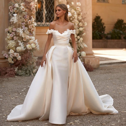 Mermaid Bride Dress With Detachable Train