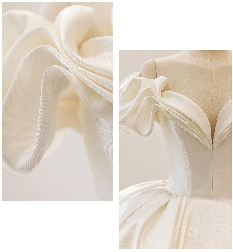 French Bride Elegant Premium Wedding Dress