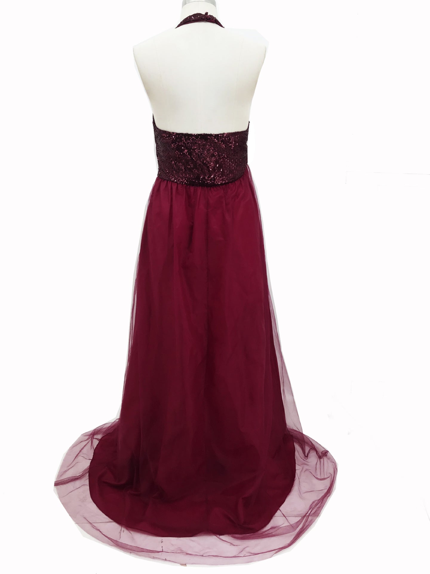 Sleeveless Long Wedding Party Bridesmaid Dress