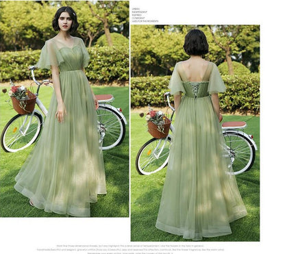 Off-shoulder Bridesmaid Group Evening Dress