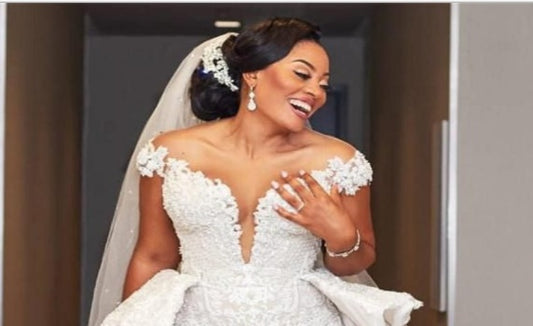 Mermaid Detachable Lace Wedding Dress